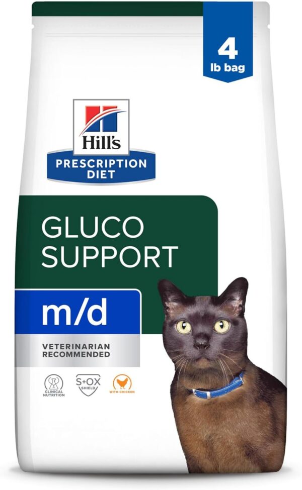 Hill 's prescription diet m / d gluco support cat food